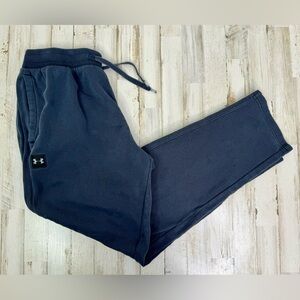 Under Armour Joggers Mens XL Black Loose Drawstring Fleece Pocket Sweatpants